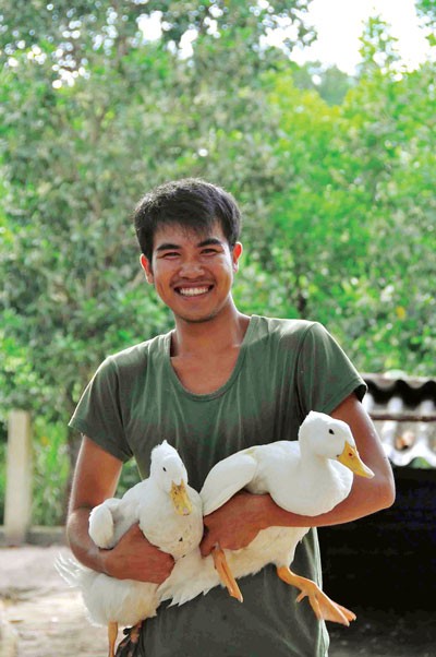 Overflow with joy or pleasure